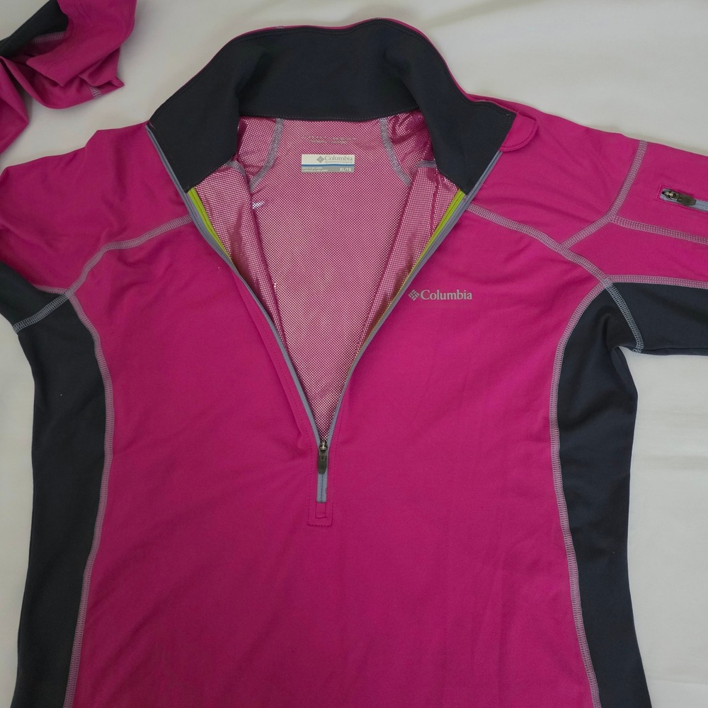 Columbia Omni Heat Pink/Black Thermal Comfort Long Sleeve Top Women's Size XL/TG - Picture 4 of 10